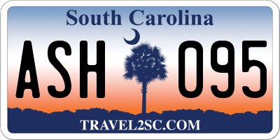 SC license plate ASH095