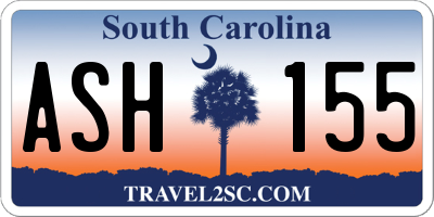 SC license plate ASH155