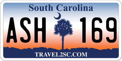 SC license plate ASH169