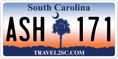 SC license plate ASH171