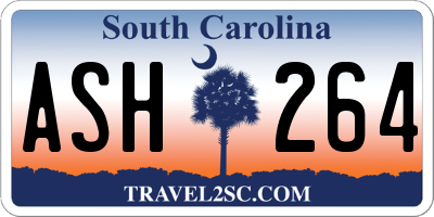 SC license plate ASH264