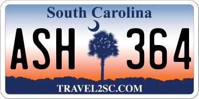 SC license plate ASH364