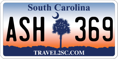 SC license plate ASH369
