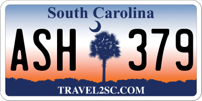 SC license plate ASH379