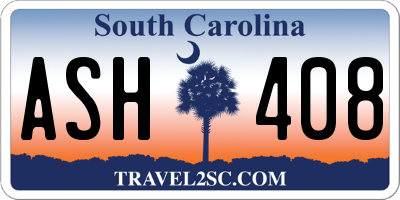 SC license plate ASH408