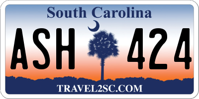 SC license plate ASH424
