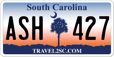SC license plate ASH427