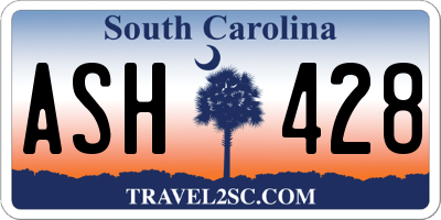 SC license plate ASH428