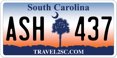 SC license plate ASH437