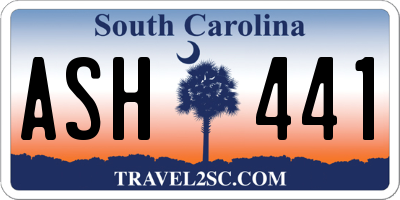 SC license plate ASH441