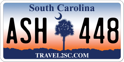SC license plate ASH448