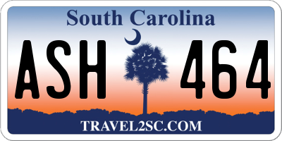 SC license plate ASH464