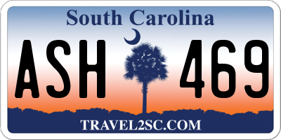SC license plate ASH469
