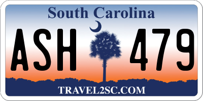SC license plate ASH479