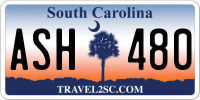 SC license plate ASH480