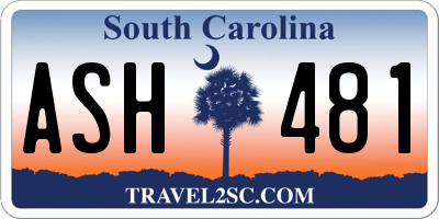 SC license plate ASH481
