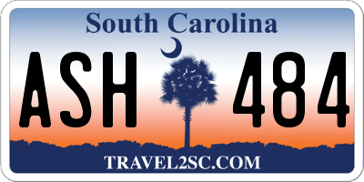 SC license plate ASH484