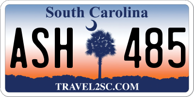 SC license plate ASH485