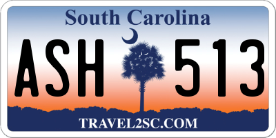 SC license plate ASH513