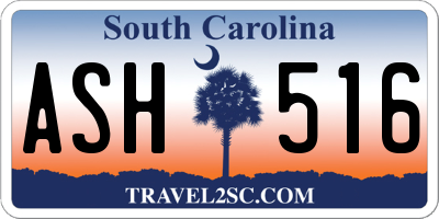 SC license plate ASH516