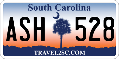 SC license plate ASH528
