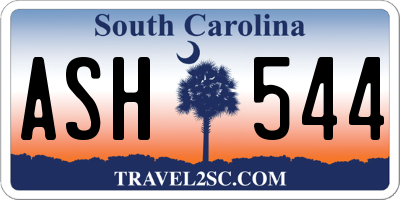 SC license plate ASH544