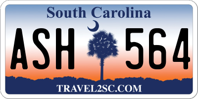 SC license plate ASH564
