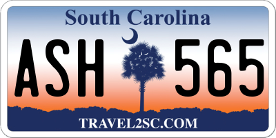 SC license plate ASH565