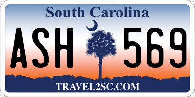 SC license plate ASH569