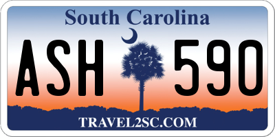 SC license plate ASH590