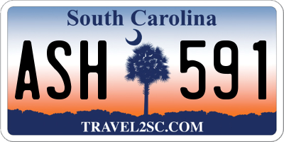 SC license plate ASH591