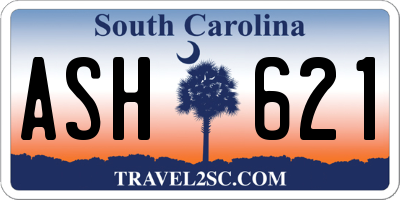 SC license plate ASH621