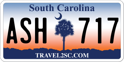 SC license plate ASH717
