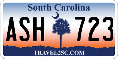 SC license plate ASH723
