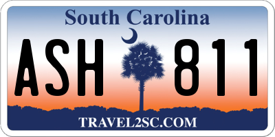 SC license plate ASH811