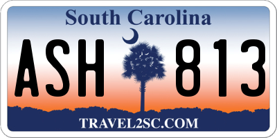 SC license plate ASH813