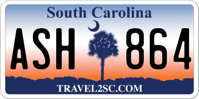 SC license plate ASH864