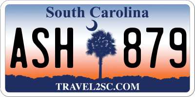 SC license plate ASH879