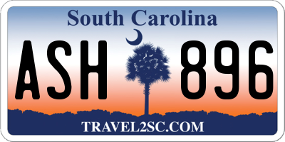 SC license plate ASH896