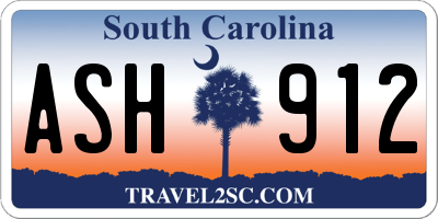 SC license plate ASH912