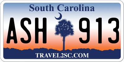 SC license plate ASH913