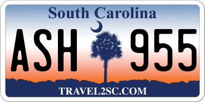 SC license plate ASH955