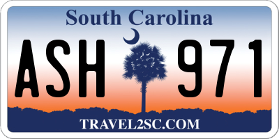 SC license plate ASH971