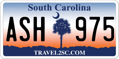 SC license plate ASH975