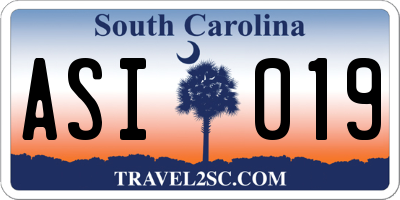 SC license plate ASI019