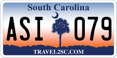 SC license plate ASI079