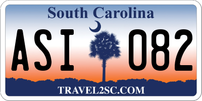 SC license plate ASI082