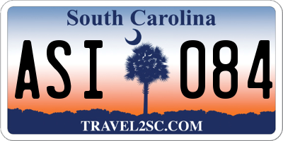 SC license plate ASI084