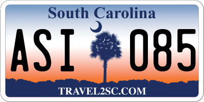 SC license plate ASI085