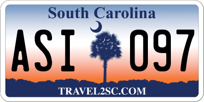 SC license plate ASI097